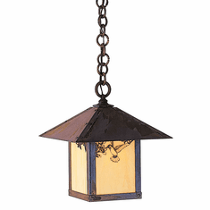 Arroyo Craftsman EH-12 Evergreen Craftsman Indoor/Outdoor Hanging Pendant Light - 12 inches wide