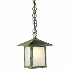Arroyo Craftsman EH-7 Evergreen Craftsman Indoor/Outdoor Hanging Pendant Light - 7 inches wide