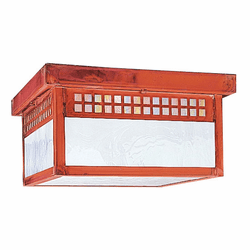 Arroyo Craftsman GCM-12 Glasgow Craftsman Outdoor Flush Ceiling Mount - 12 inches wide