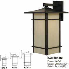 Arroyo Craftsman KAB Katsura Asian Exterior Lamp Sconce