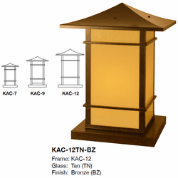 Arroyo Craftsman KAC Katsura Asian Outdoor Column Mount