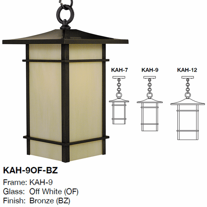 Arroyo Craftsman KAH Katsura Asian Exterior Pendant Light Fixture