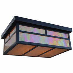 Arroyo Craftsman MCM-18 Mission Craftsman Outdoor Flush-Mount Ceiling Fixture - 18 inches wide
