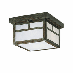 Arroyo Craftsman MCM-7 Mission Craftsman Outdoor Flush-Mount Ceiling Fixture - 7 inches wide