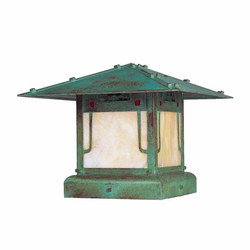 Arroyo Craftsman PDC-12GRC Pagoda Asian Outdoor Pier Mount - 12 inches wide