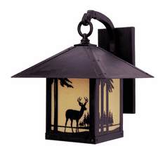 Arroyo Craftsman TRB-12DR Timber Ridge 12 inch Outdoor Wall Sconce with Deer Filigree