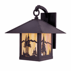 Arroyo Craftsman TRB-12MN Timber Ridge 12 inch Outdoor Wall Sconce with Mountain Filigree