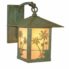 Arroyo Craftsman TRB-12PT Timber Ridge 12 inch Outdoor Wall Sconce with Palm Tree Filigree