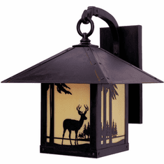 Arroyo Craftsman TRB-16DR Timber Ridge 16 inch Outdoor Wall Sconce with Deer Filigree