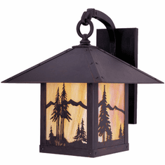 Arroyo Craftsman TRB-16MN Timber Ridge 16 inch Outdoor Wall Sconce with Mountain Filigree