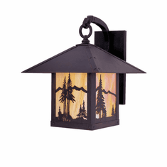 Arroyo Craftsman TRB-9MN Timber Ridge 9 inch Outdoor Wall Sconce with Mountain Filigree