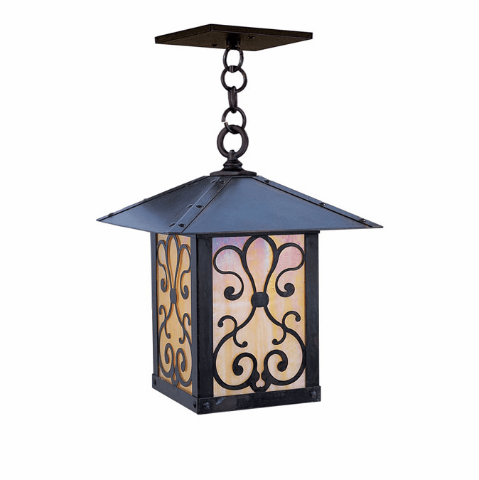Arroyo Craftsman TRH-9AS Timber Ridge 9 inch Outdoor Pendant with Ashbury Filigree