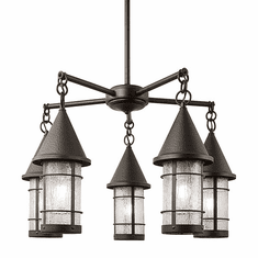 Arroyo Craftsman VCH-7/5 Valencia Nautical 5 Light Chandelier - 32 inches wide