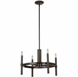 Artcraft AC10665OB Encore Oil Rubbed Bronze Mini Lighting Chandelier