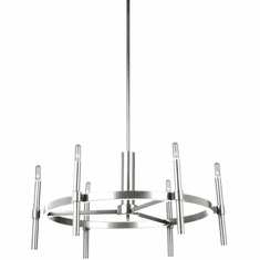 Artcraft AC10666PN Encore Polished Nickel Hanging Chandelier