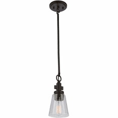 Artcraft AC10761OB Clarence Oil Rubbed Bronze Mini Drop Ceiling Light Fixture