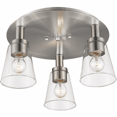 Artcraft AC10768BN Clarence Brushed Nickel Home Ceiling Lighting