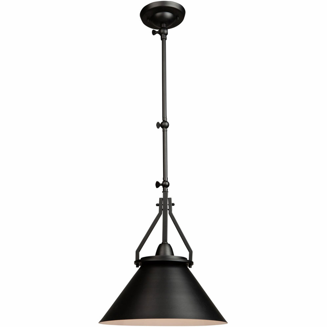 Artcraft AC11242BK Brydon Contemporary Black Hanging Lamp