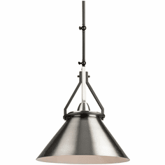 Artcraft AC11242NB Brydon Modern Black and Brushed Nickel Hanging Light