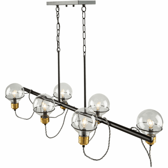 Artcraft AC11726BK Martina Modern Black and Brushed Brass Kitchen