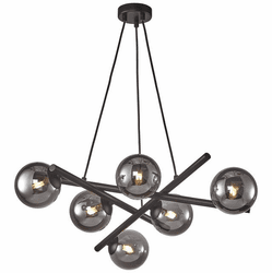 Artcraft AC11976SM Modena Modern Black Chandelier Light