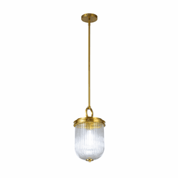 Artcraft AC12020BR Myla Modern Vintage Brass Mini Pendant Hanging Light