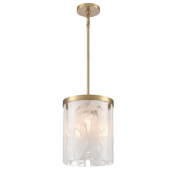 Artcraft AC12170BR Skye Modern Brass Mini Hanging Pendant Light