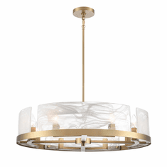 Artcraft AC12178BR Skye Contemporary Brass Lighting Chandelier