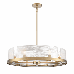 Artcraft AC12178BR Skye Contemporary Brass Lighting Chandelier