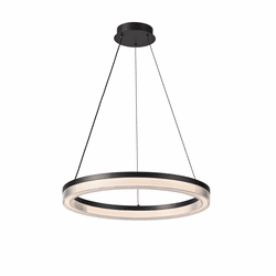 Artcraft AC6832BK Ari Contemporary Black LED Chandelier Lighting