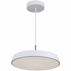 Artcraft AC6900WH Lexi Contemporary White LED 12" Lighting Pendant