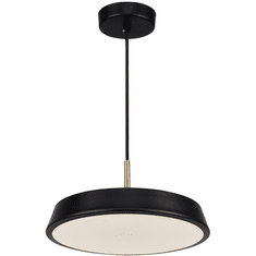 Artcraft AC6901BK Lexi Modern Black LED 16" Pendant Lamp