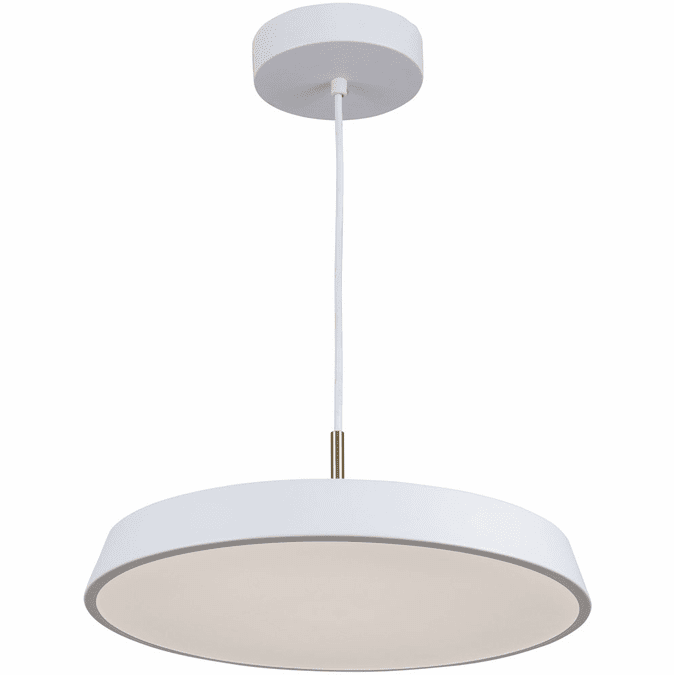 Artcraft AC6901WH Lexi Contemporary White LED 16" Drop Lighting Fixture