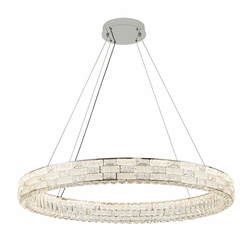 Artcraft AC6923PN Elegance Contemporary Chrome LED Hanging Chandelier