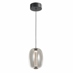 Artcraft AC6951SM Vega Modern Black LED Mini Pendant Lighting