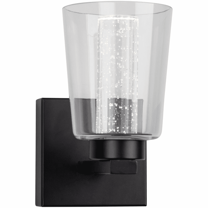 Artcraft AC7351BK Dalton Modern Black LED Wall Sconce Light