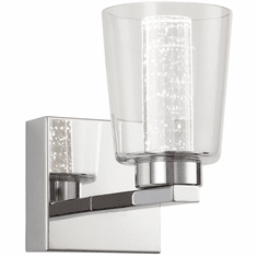Artcraft AC7351CH Dalton Contemporary Chrome LED Wall Sconce Lighting