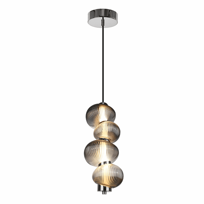 Artcraft AC7801CH Ariel Modern Chrome LED Mini Lighting Pendant