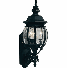 Artcraft AC8360BK Classico Black Exterior 23" Wall Sconce Lighting