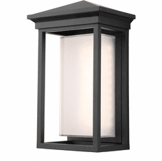 Artcraft AC9131BK Overbrook Modern Black LED Exterior 13" Wall Sconce Lighting