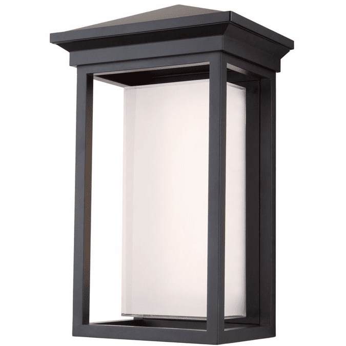 Artcraft AC9132BK Overbrook Modern Black LED Exterior 17" Wall Light Sconce