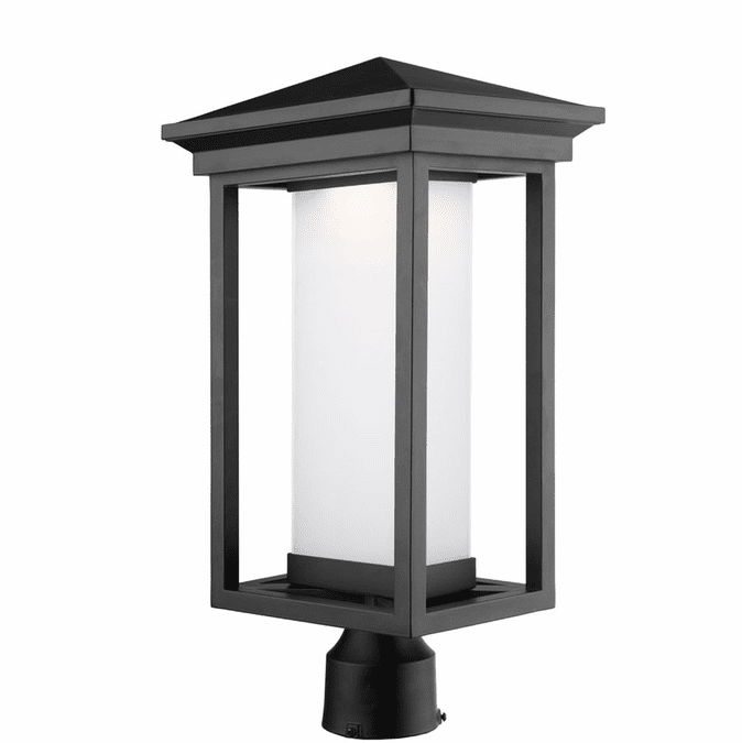 Artcraft AC9133BK Overbrook Modern Black LED Exterior Post Lamp