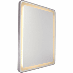 Artcraft AM301 Reflections Modern Brushed Aluminum LED Wall Mirror