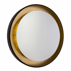 Artcraft AM304 Reflections Contemporary Oil Rubbed Bronze & Gold Leaf LED Wall Mirror