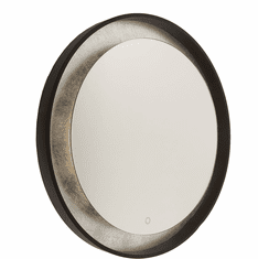Artcraft AM305 Reflections Modern Oil Rubbed Bronze & Silver Leaf LED Mirror