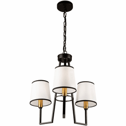 Artcraft SC13343BK Coco Gold and Black 20" Mini Lighting Chandelier