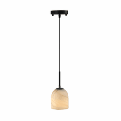 Artcraft SC13371BB Crema Contemporary Black / Brushed Brass Mini Pendant Lighting Fixture