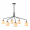 Artcraft SC13376BB Crema Contemporary Black / Brushed Brass Lighting Chandelier - alt