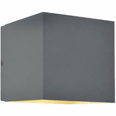Avenue Lighting AV9887-SLV Avenue Outdoor Modern Silver LED Exterior 4.7" Wall Lamp