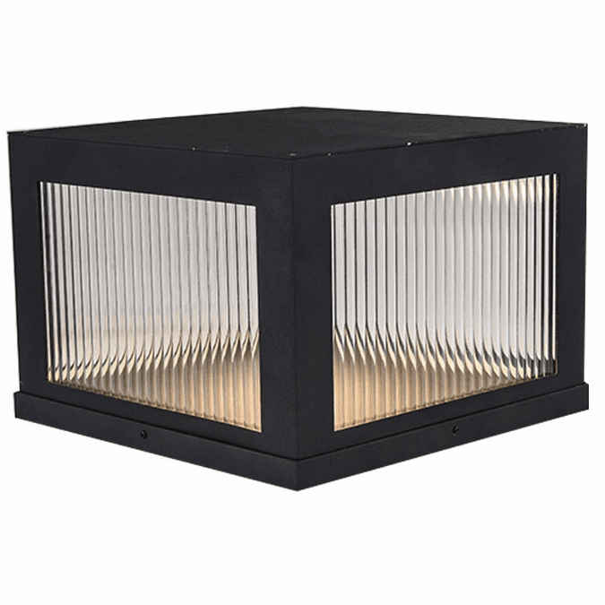 Avenue Lighting AV9905-BLK Avenue Outdoor Contemporary Black LED Exterior 14" Pier Mount